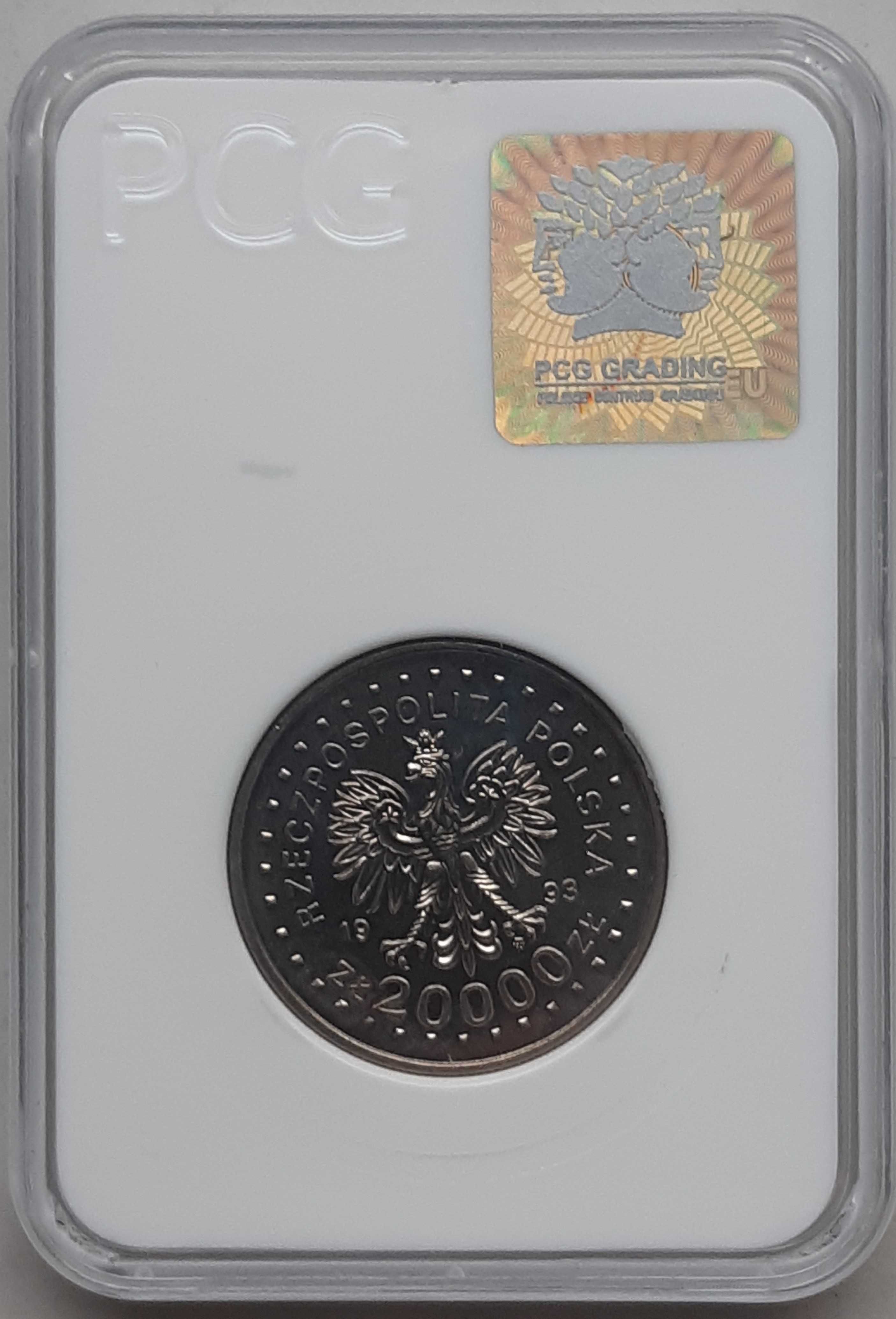 Moneta 20000 zł 1993 XVII Zimowe Igrzyska Olimpijskie Lillehammer 1994
