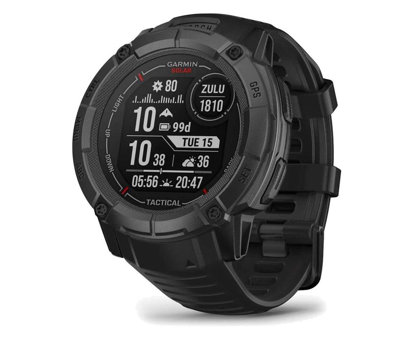 Zegarek sportowy Garmin Instinct 2X Solar Tactical GPS Czarny (Black)