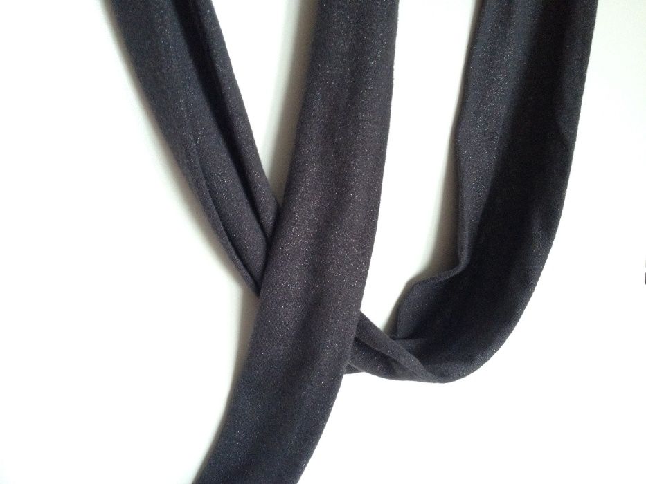 Szalik grafitowy połyskujący