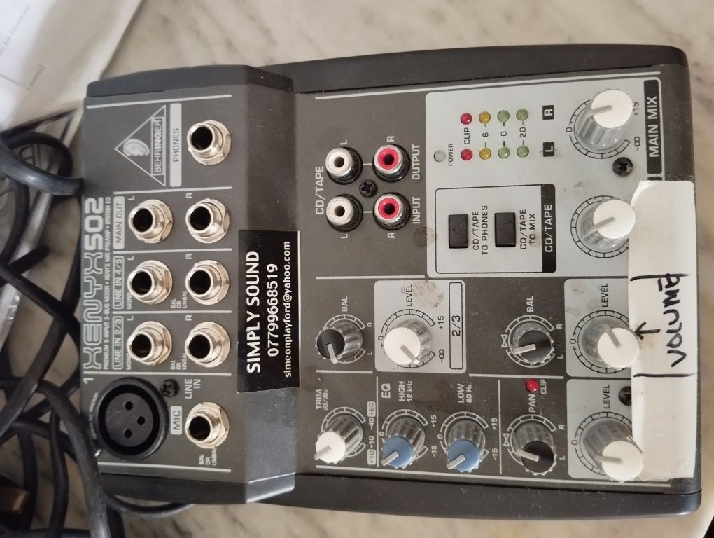 Mesa Mistura + Microfone USB