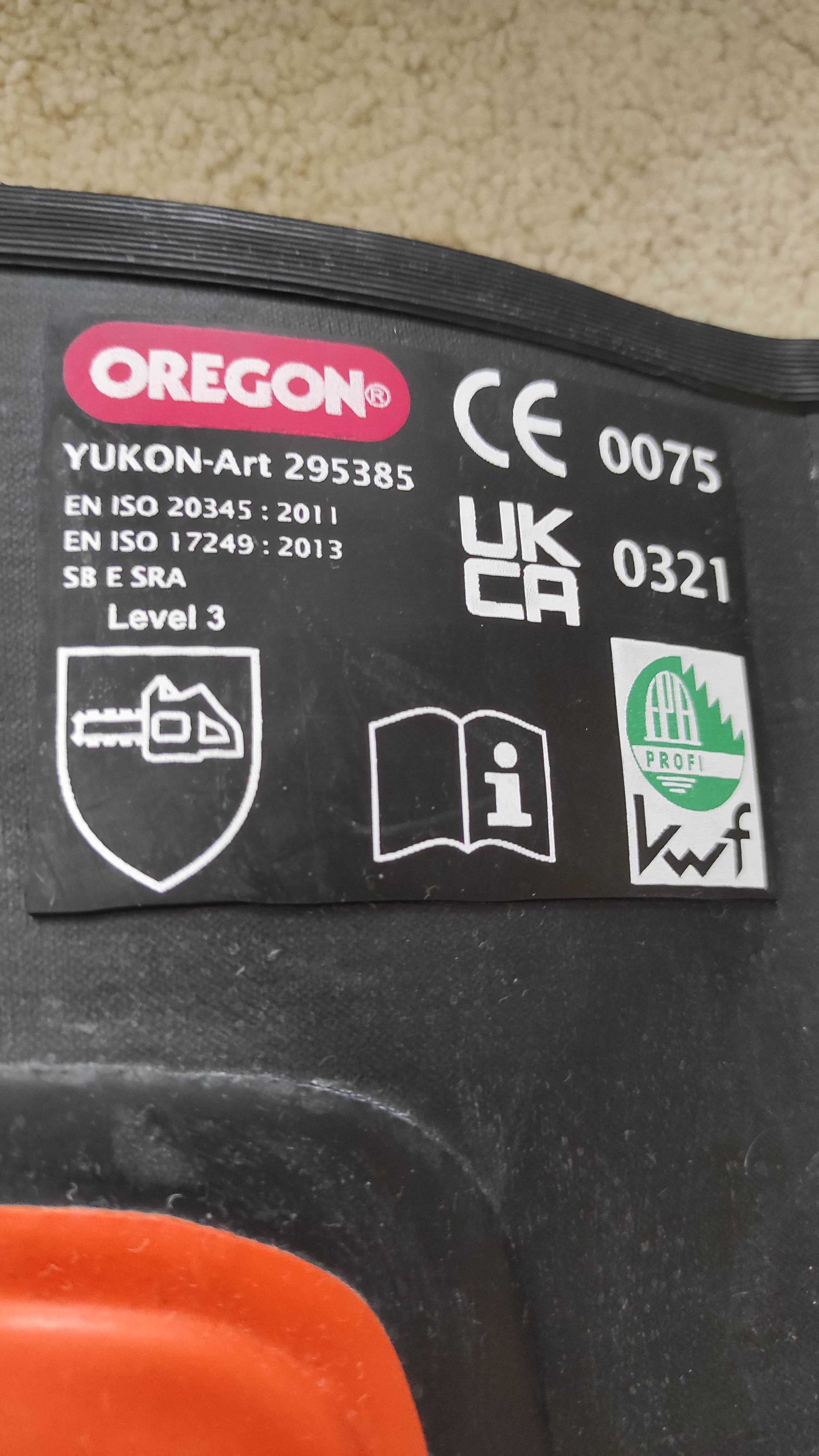 Buty ochronne antyprzecięciowe OREGON YUKON II Klasa 3 (rozmiar 41)