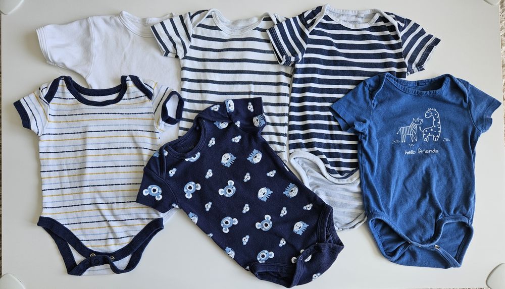 Komplet, zestaw niemowlęcy; 6 x body; 74; Baby Bear Leon, Matalan