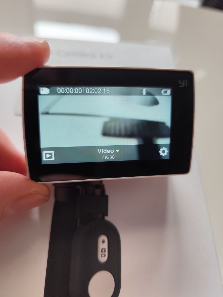 Zestaw 2x Kamera sportowa YI 4K, Gimbal Xiaomi YI+ Dodatki, Nie GoPro