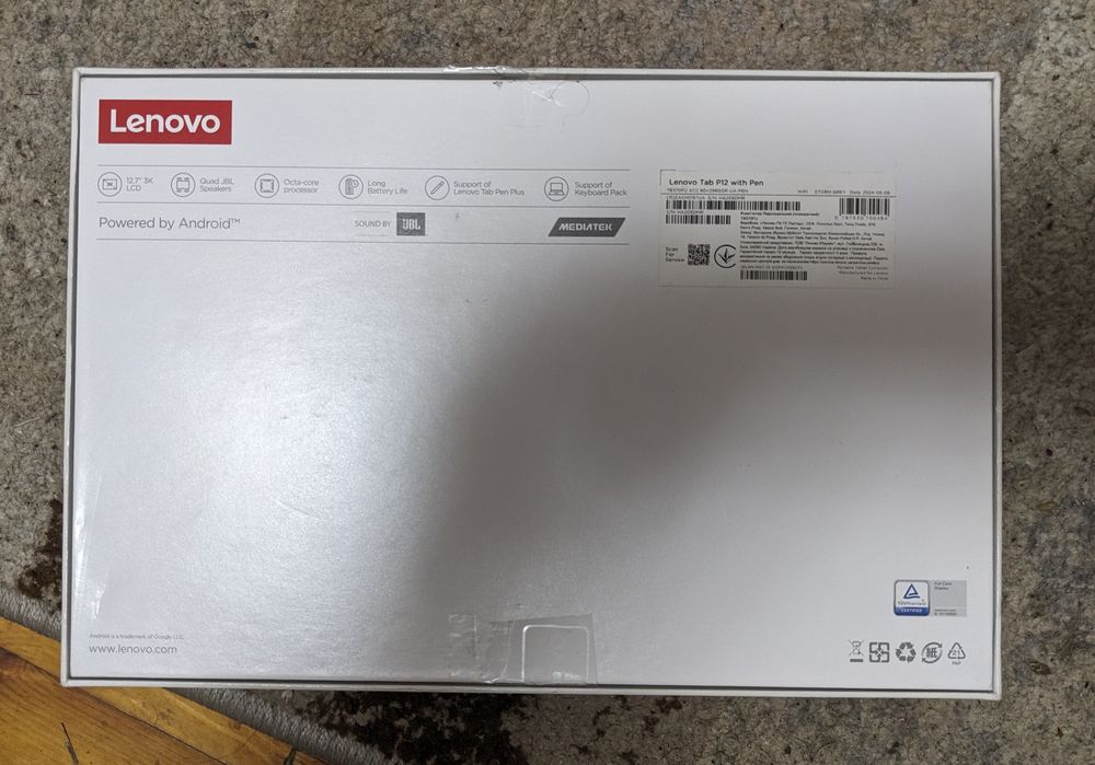 Планшет Lenovo tab p12 8/256gb, 12.7"