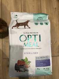 Optimeal сухий корм для котів з лососем 4 кг