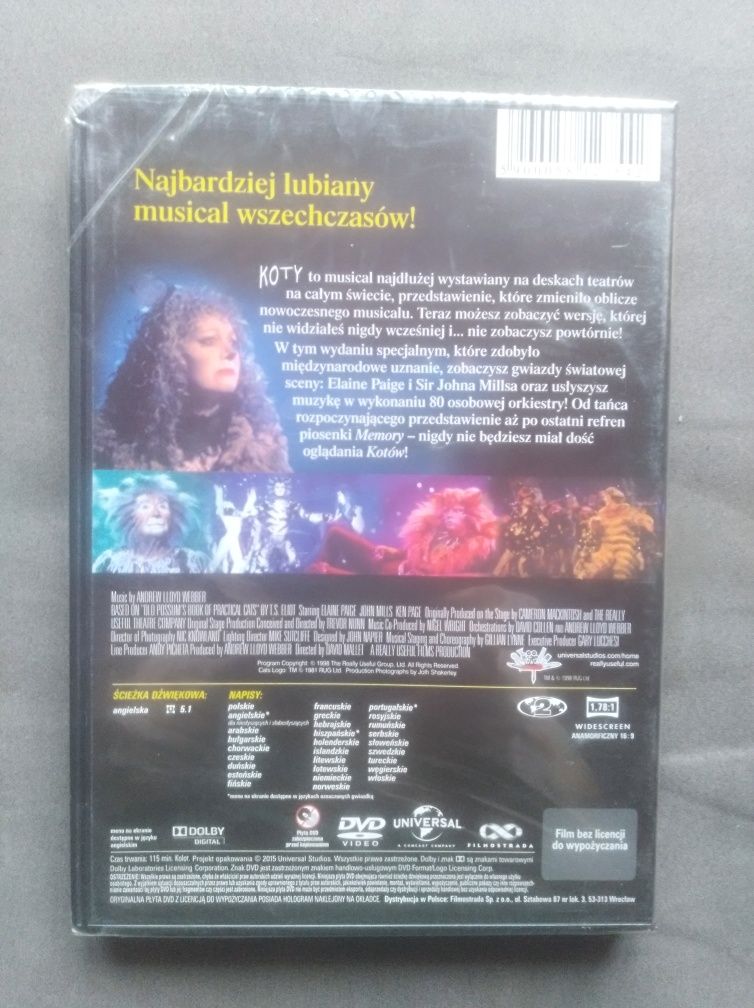 Koty musical DVD Nowa