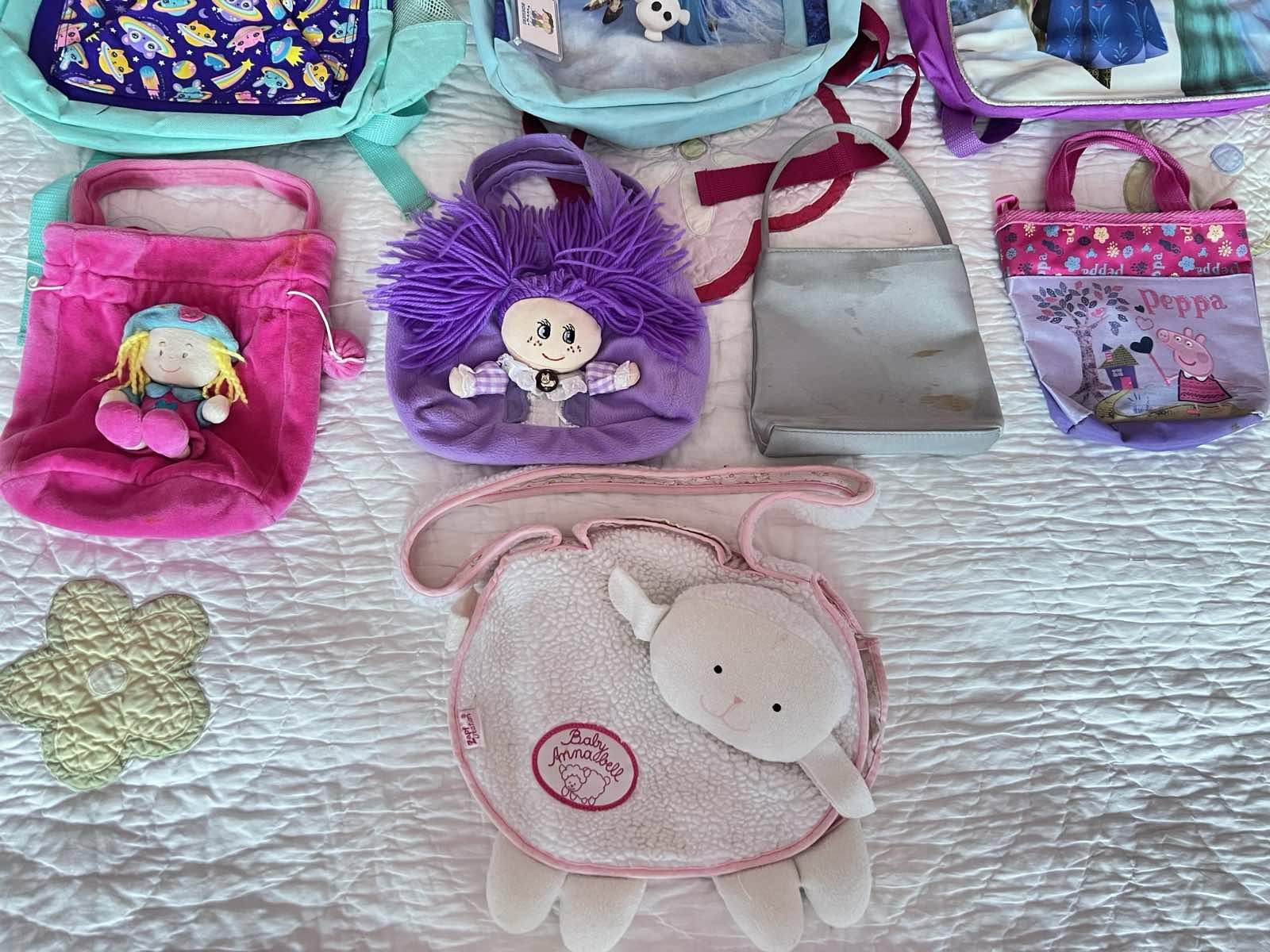 Набір дитячих сумок. Сумка портфель сумочка лялька для дівчинки