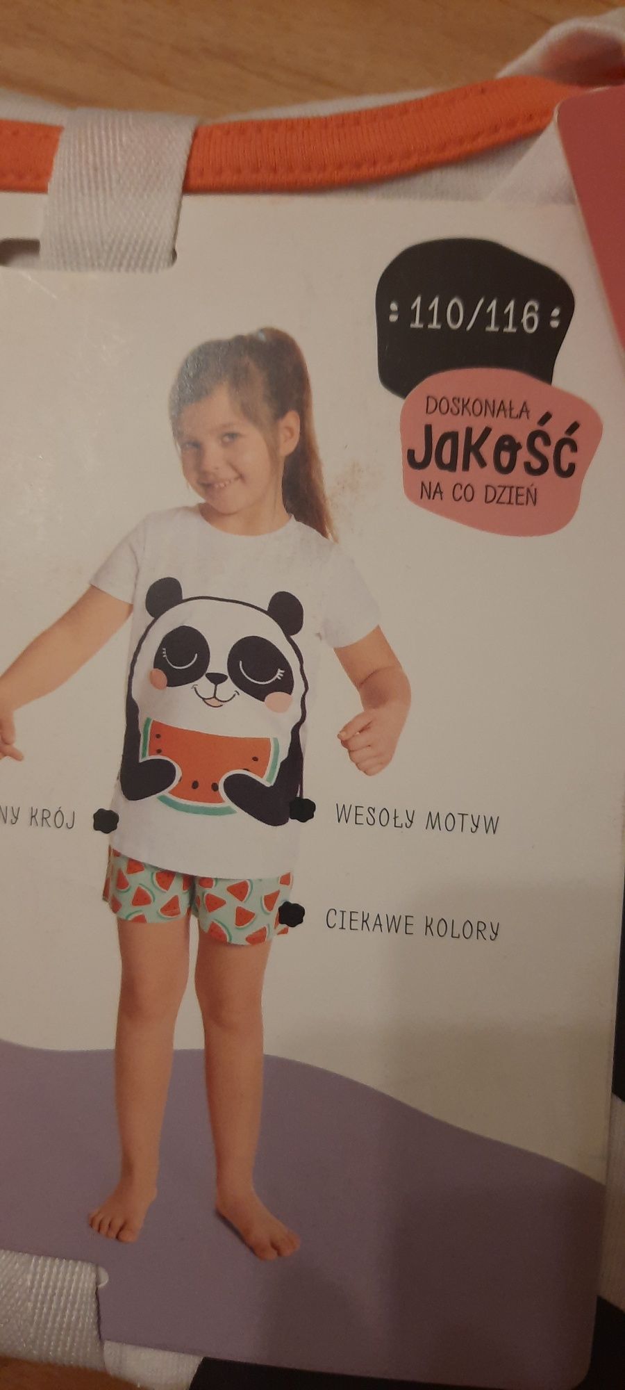 Śliczna nowa piżamka bawełna na wiosna lato  r. 110-116