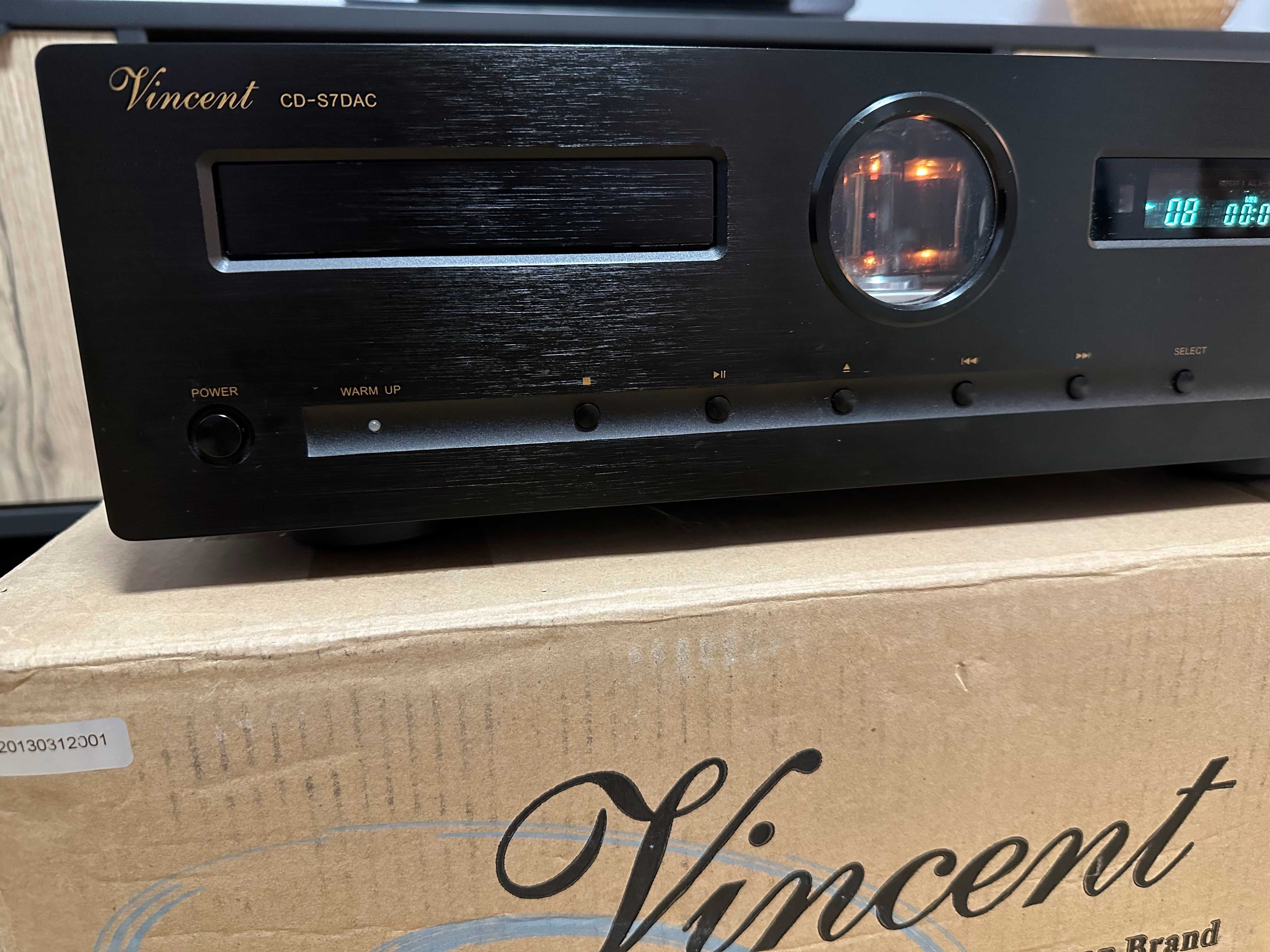 Vincent CD-S7 DAC!! Idealny Stan!! Cały Komplet!! F. Zakupu!!