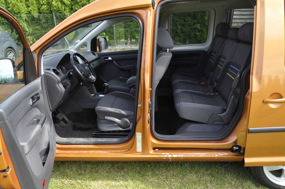 VW Caddy life automat DSG tdi Klima hak 2014 rok