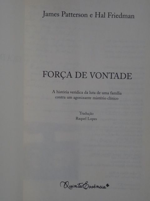 Força de Vontade de Hal Friedman e James Patterson