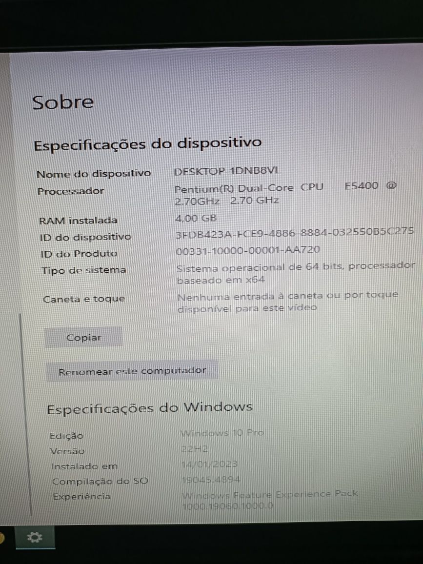 PC pra home Office.