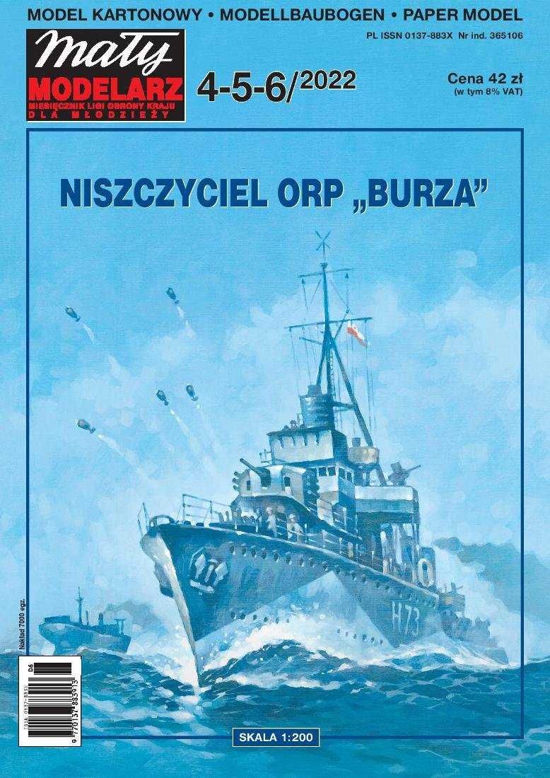 Mały Modelarz 4-5-6_2022r. ORP BURZA 1:200