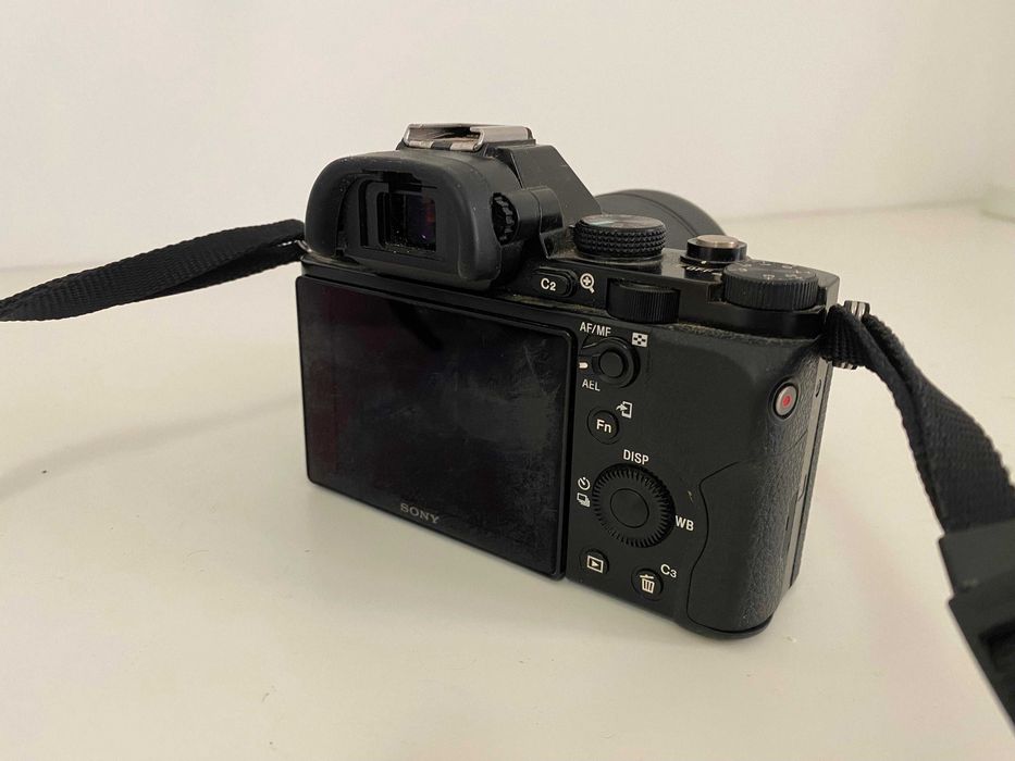 Sony A7 mark i - corpo + lente e acessórios