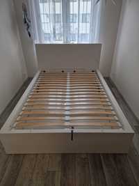 Łóżko 140x200 Ikea Malm Białe Pojemnik