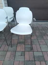 IKEA SVENBERTIL стул с подлокотниками, белый/ хром