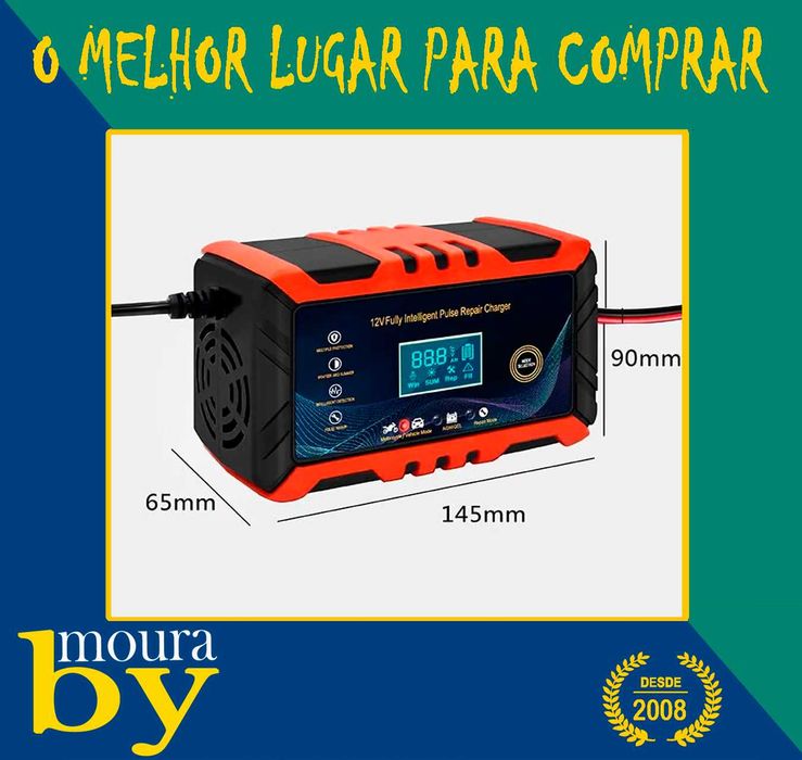 carregadores de bateria 12V 6A  bateria de carro e motocicleta