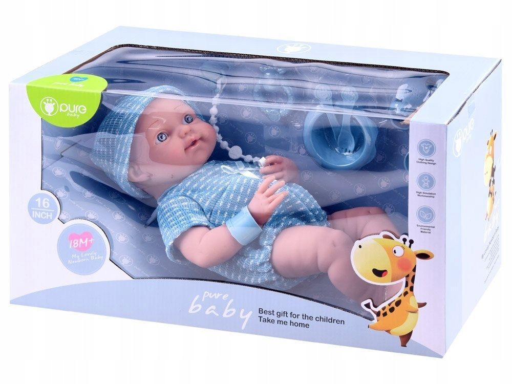 Lalka niemowlak bobas 40 cm + akcesoria ZA3251