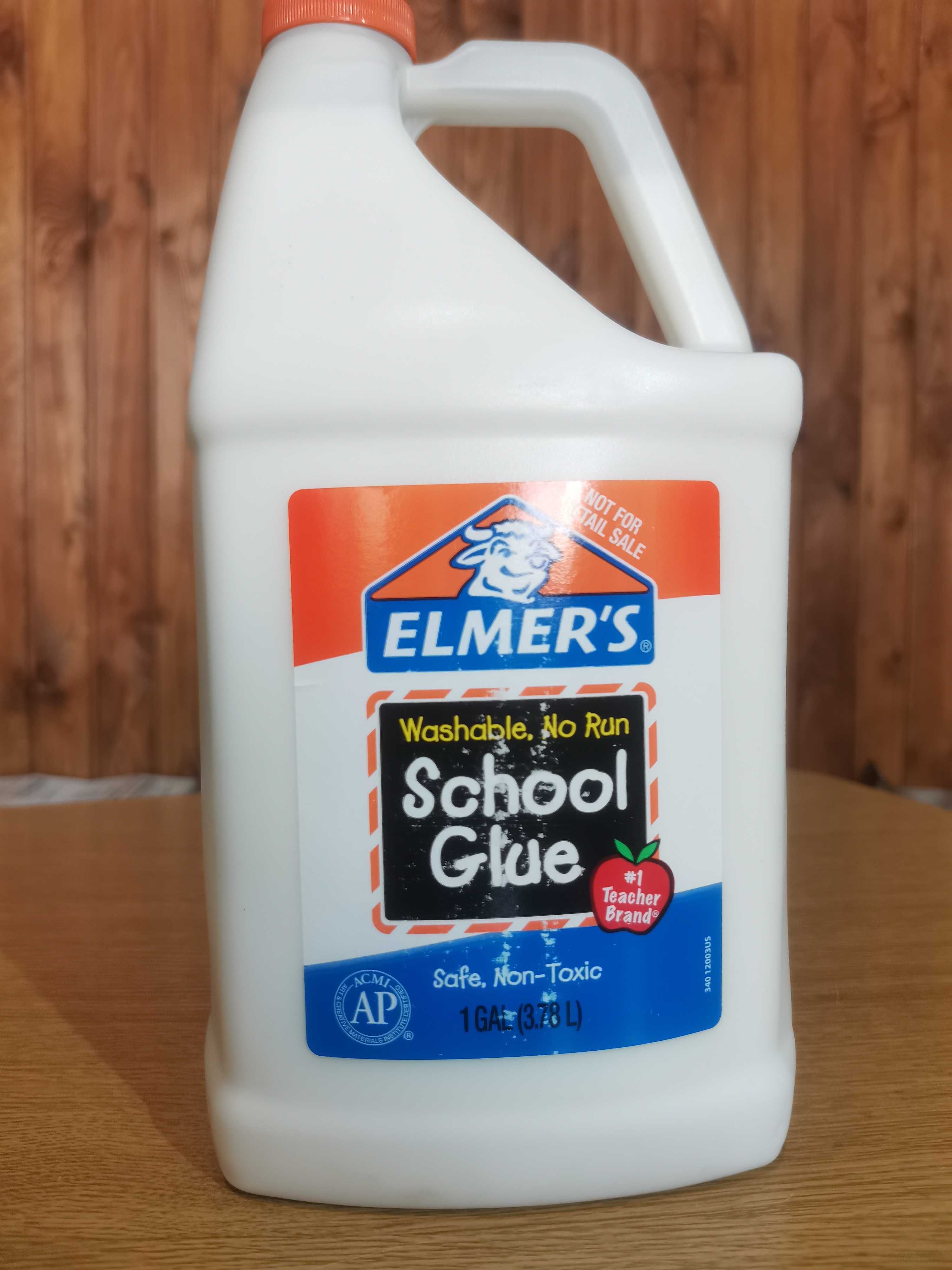 Слайм-клей Elmers School Glue, белый, 3,78 литра (1 gal)