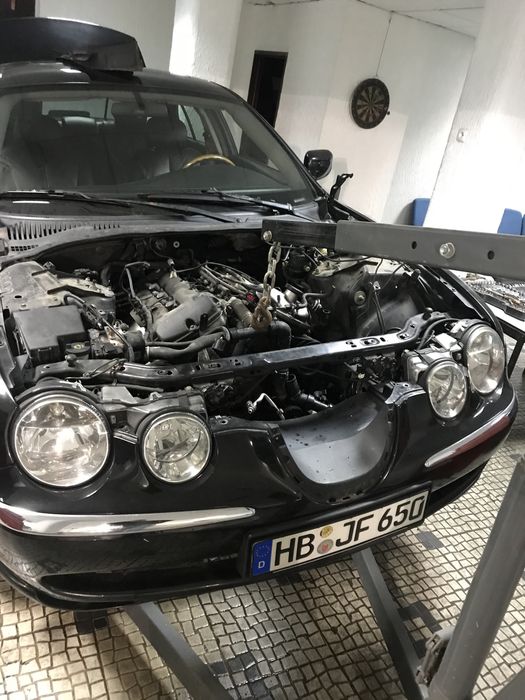 cabeças motor jaguar s-type, arvores cames, frente completa, estofos