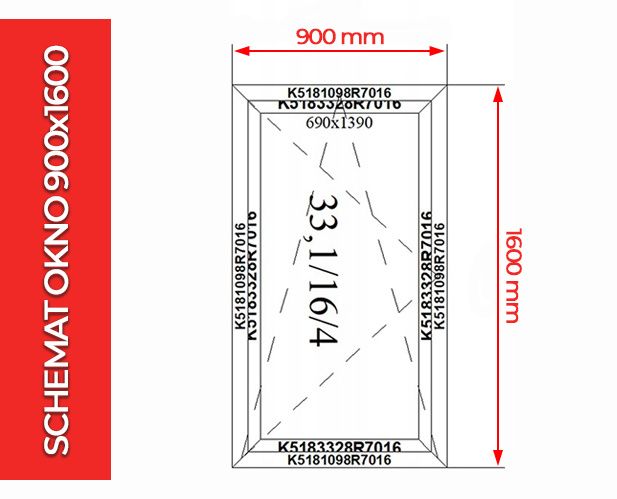 Okno Witryna Aluminiowa Zimna 900x1600 Drzwi Aluminiowe Dowolny Wymiar