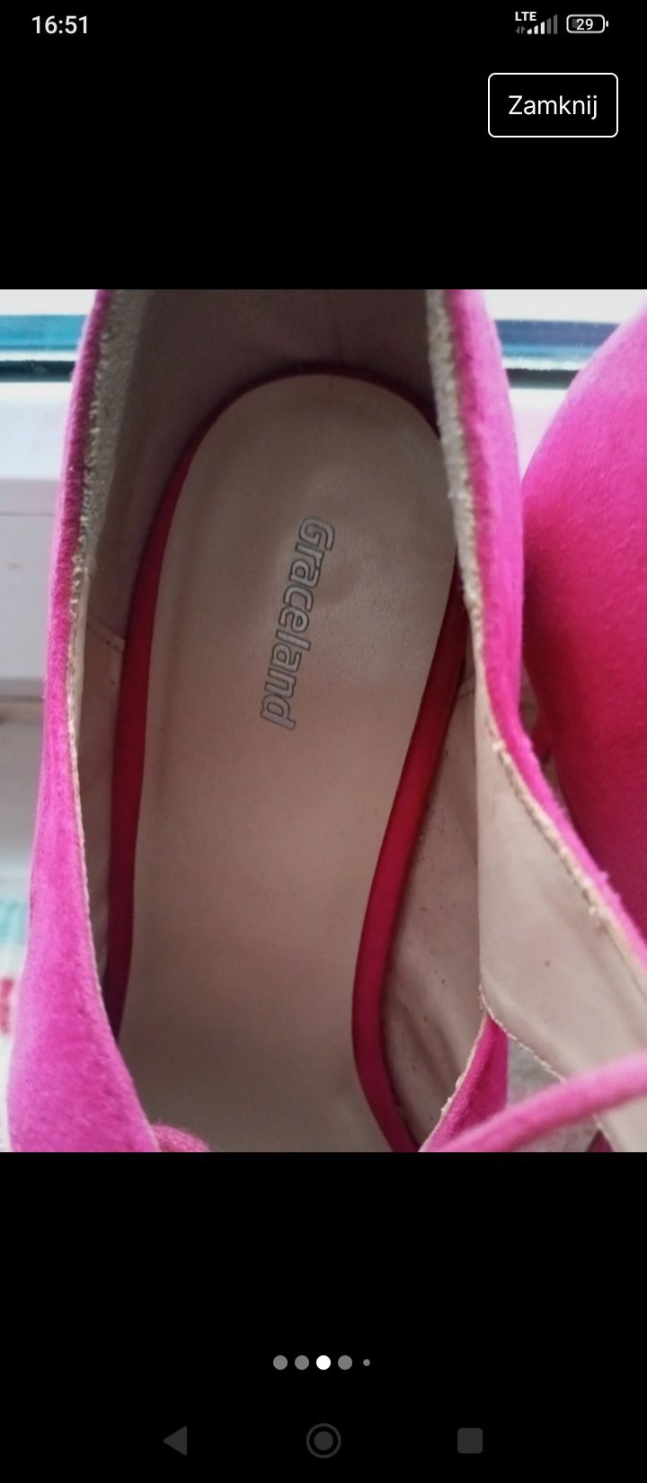 Fajne buty na obcasie platforma r38 fuksja
