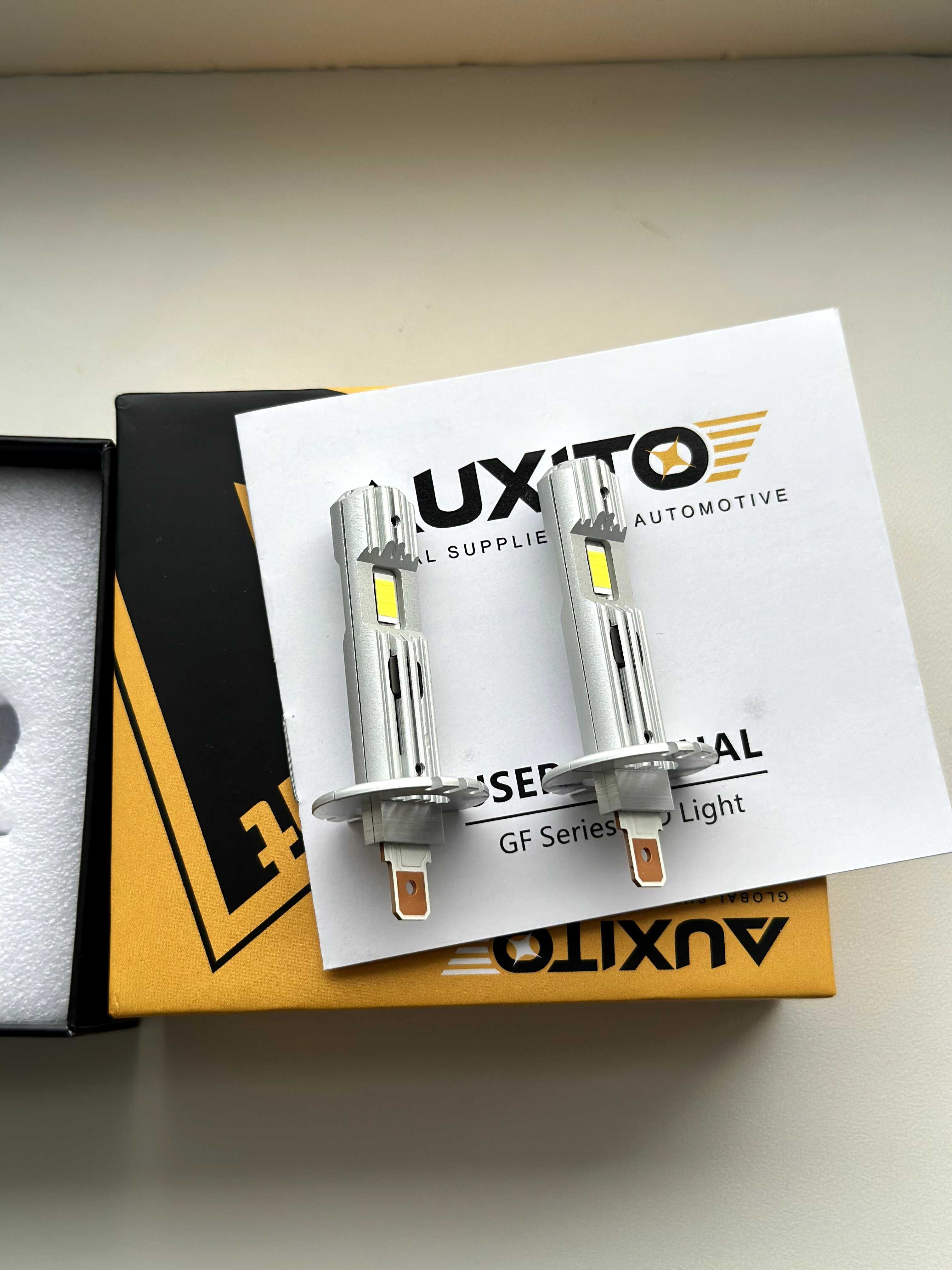 H1 LED лампи AUXITO  6500K 6000Lm CANBUS 2шт авто лампи лед н1