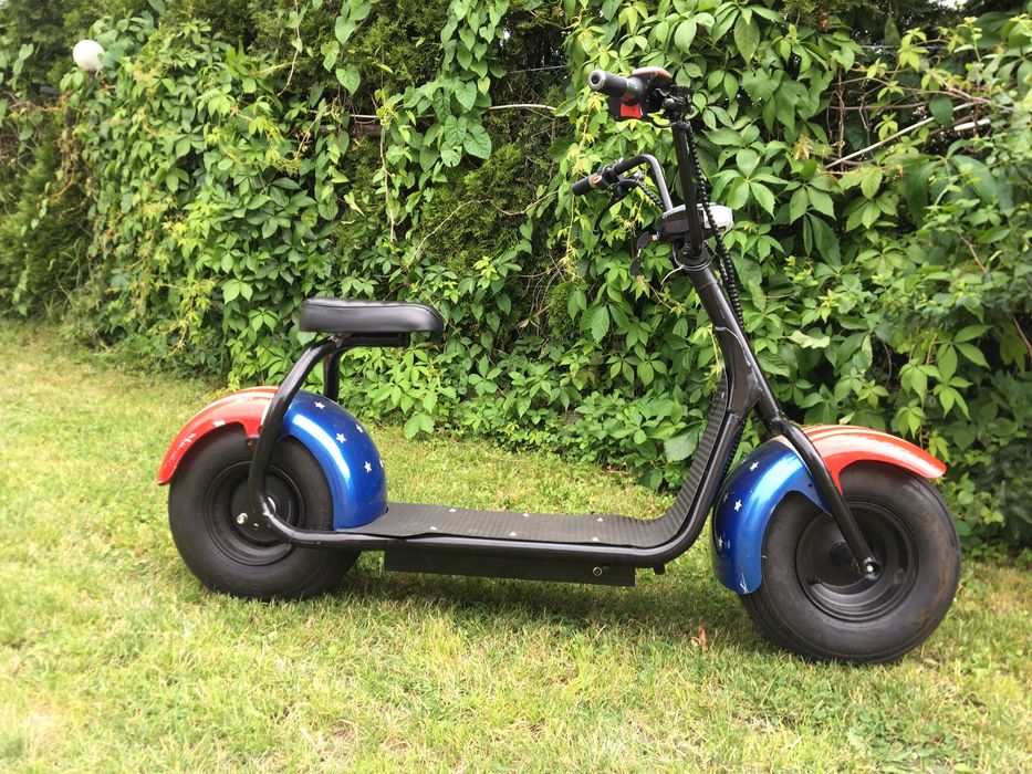 Hulajnoga skuter na szerokich kolach citycoco bili czesci