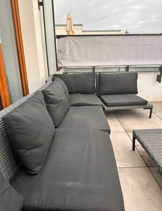 Meble rattanowe ogrodowe sofa narożnik