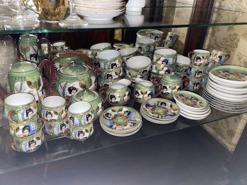 Serviços de chá e café porcelana japonês