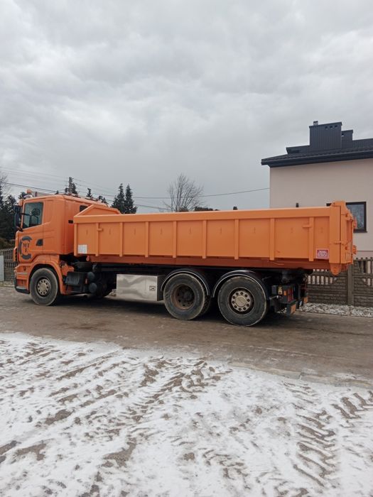 Scania R420 6x2 linowiec z kontenerem