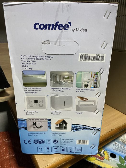 Осушувач повітря  Поглинач вологи Comfee MDD-10Den7