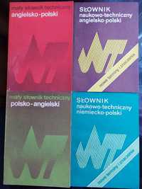 4 słowniki techniczne niemiecki i angielski