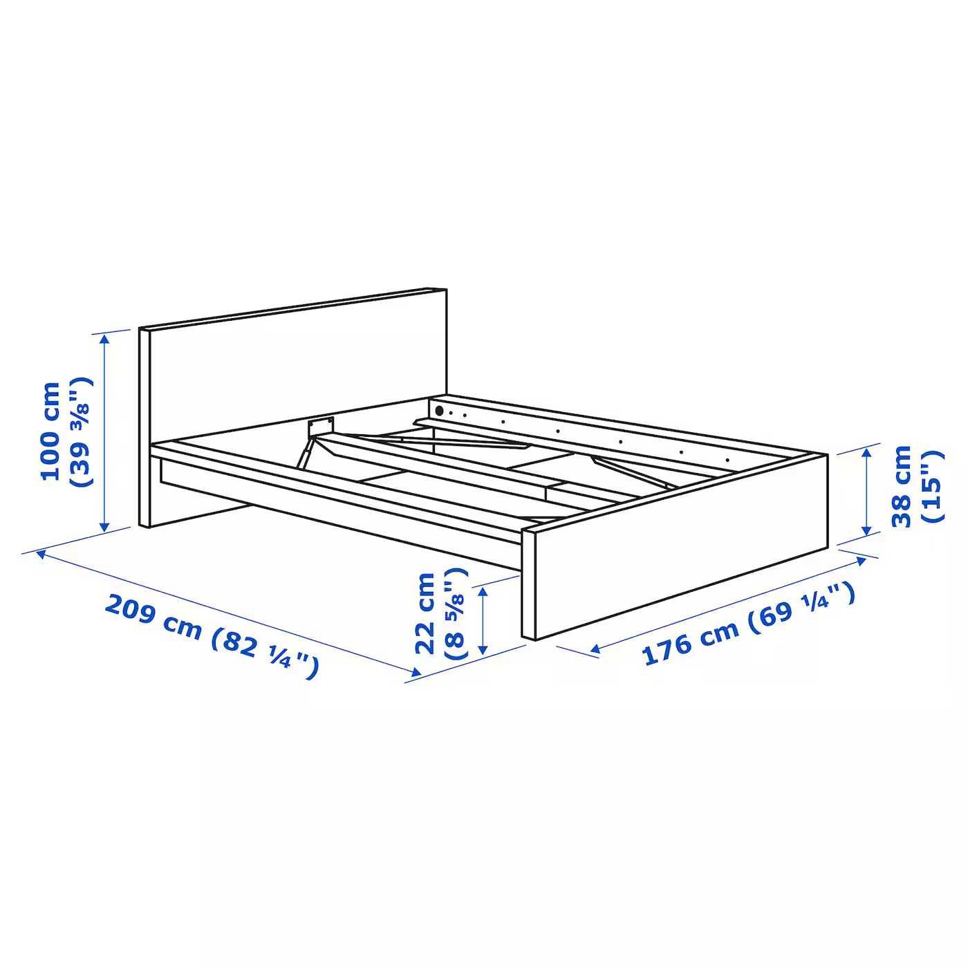 Cama Ikea Malm 160x200 cm