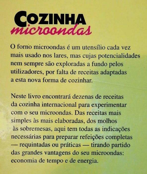 Livro  Cozinha (Micro-ondas)