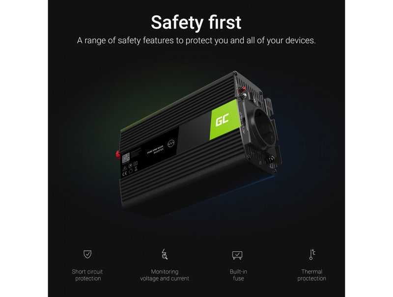 Conversor Inversor de Tensão 12V 230V 300W / 600W Green Cell