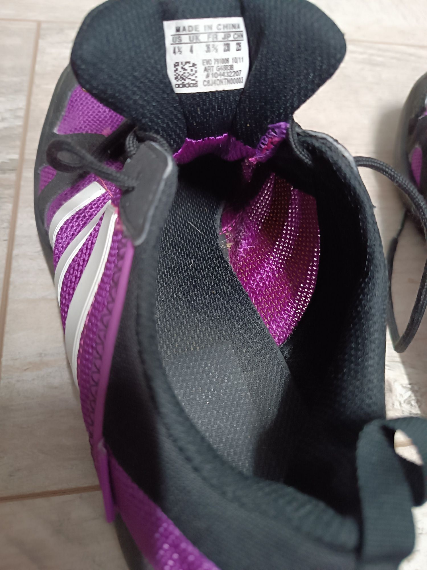 Buty damskie adidas fioletowe z siateczki 36 2/3