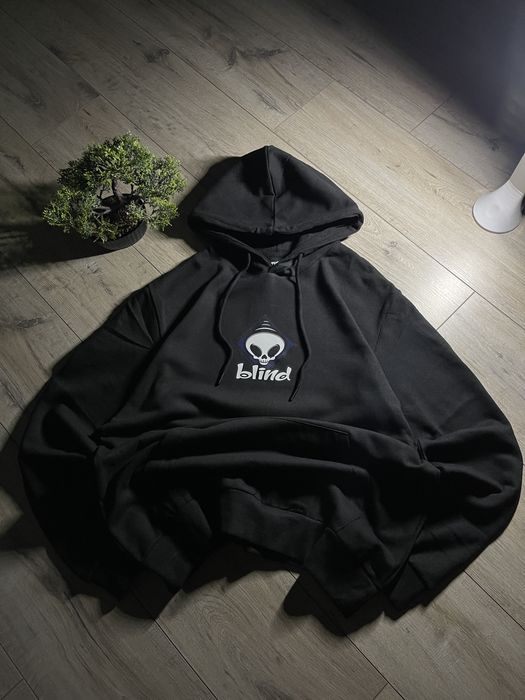 Худі Blind, oversized t-shirt ecko, sk8, y2k, чорна кофта блінд світшо