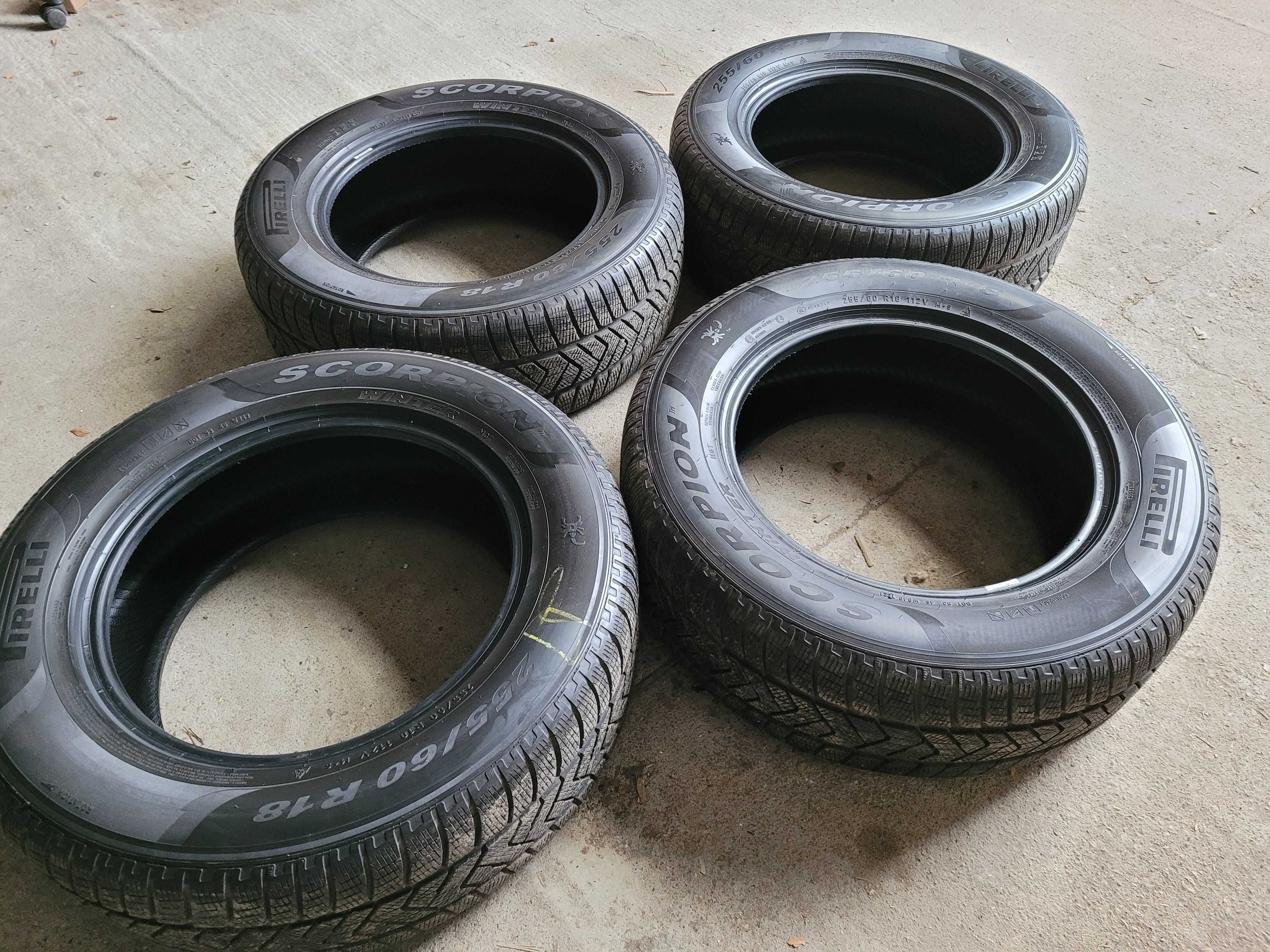 opony zimowe 4 sztuki Pirelli Scorpion Winter 255/60 r18