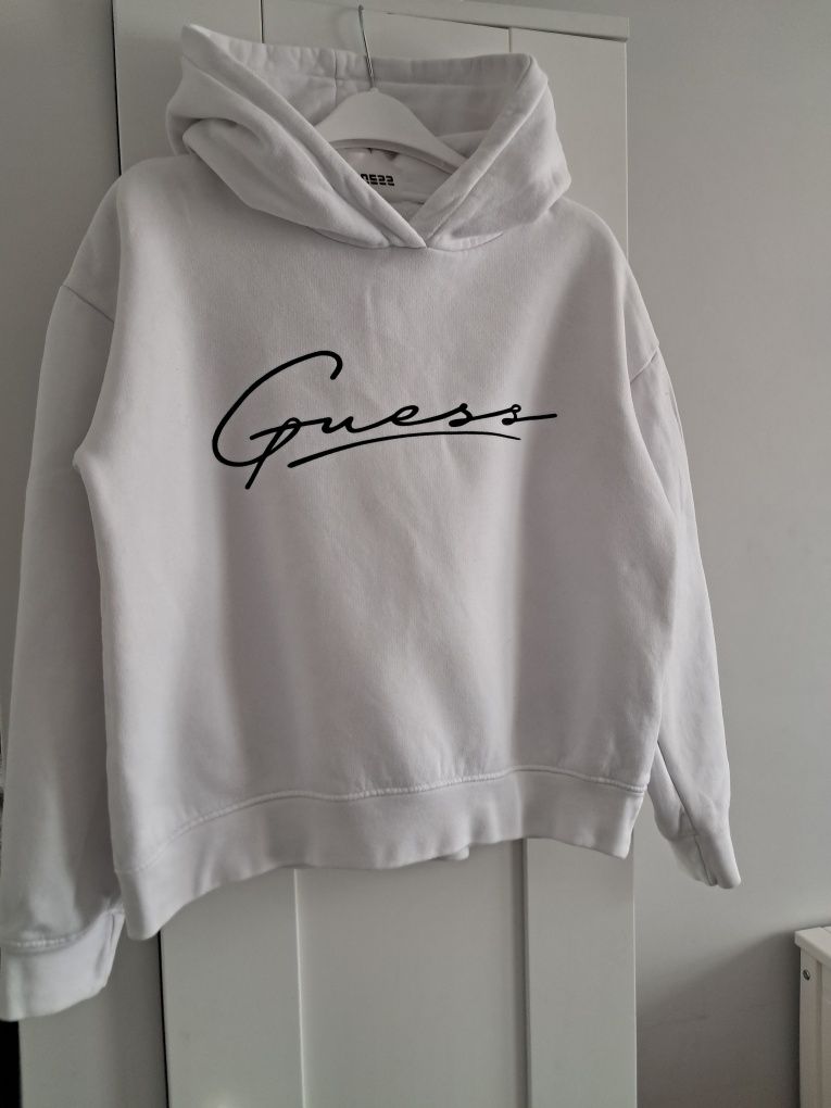 Bluza Guess biała dziewczynka rozmiar 152