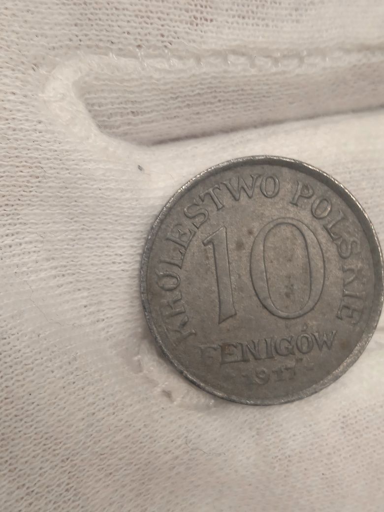 Królestwo Polskie 10 Fenigów 1917 rok.