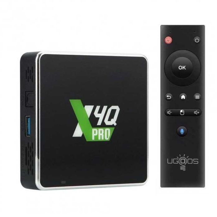 Смарт приставка Ugoos X4Q PRO 4/32+Аеропульт Amlogic S905X4 Android 11