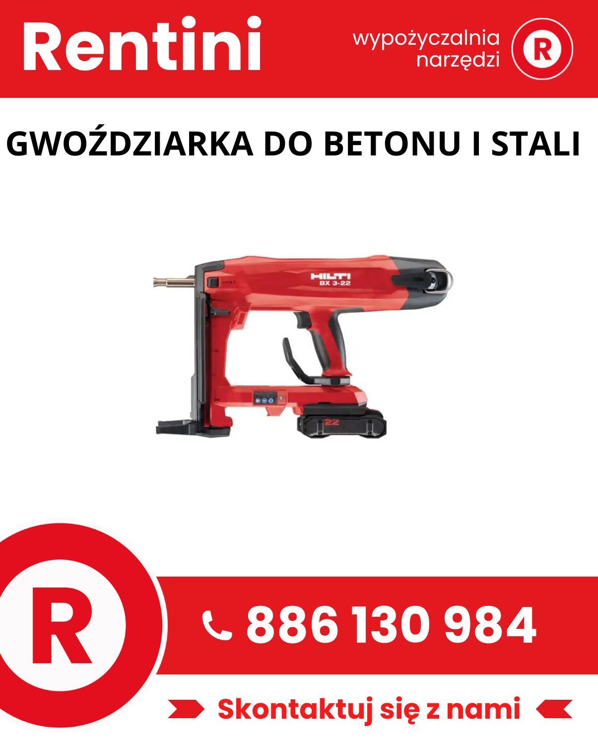 Młot udarowy | Gwoździarka | Szlifierka do betonu | Wiertnica