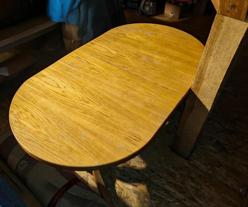 Stół ława rozkładana dębowa