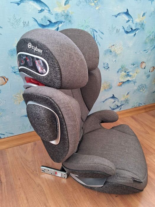 Детское серое автокресло модель – Cybex solution Z- Fix, (15-36кг).