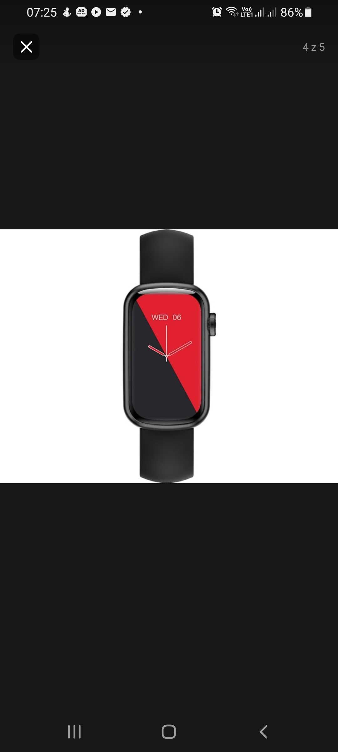 SmartWatch Garett 2 Action czarny wyświetla jak samsung zegarek