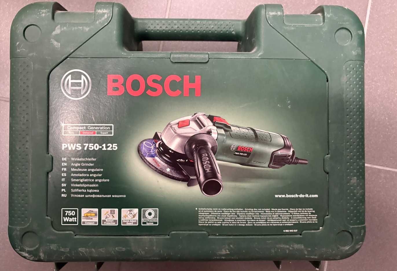 Szkifierka kątowa Bosch PWS 750-125 kod 3603CA2404