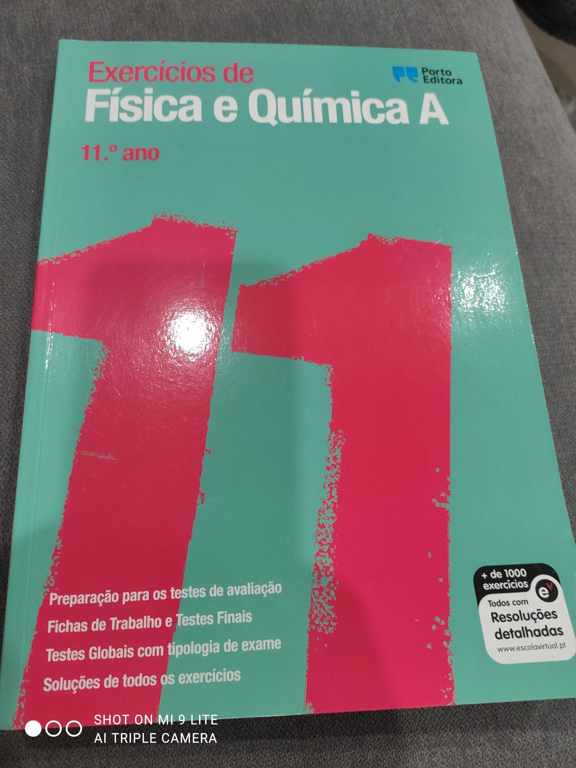 Livro de exercícios de Física e Química A 11 ano