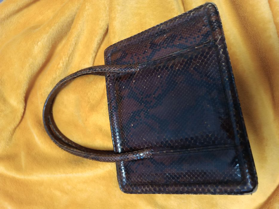 Сумочка кожа питона винтаж