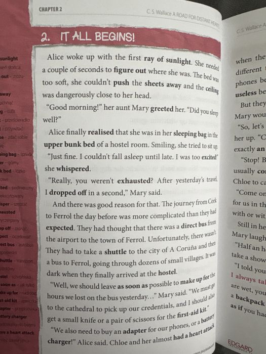 A road for diatant hearts nauka angielskiego